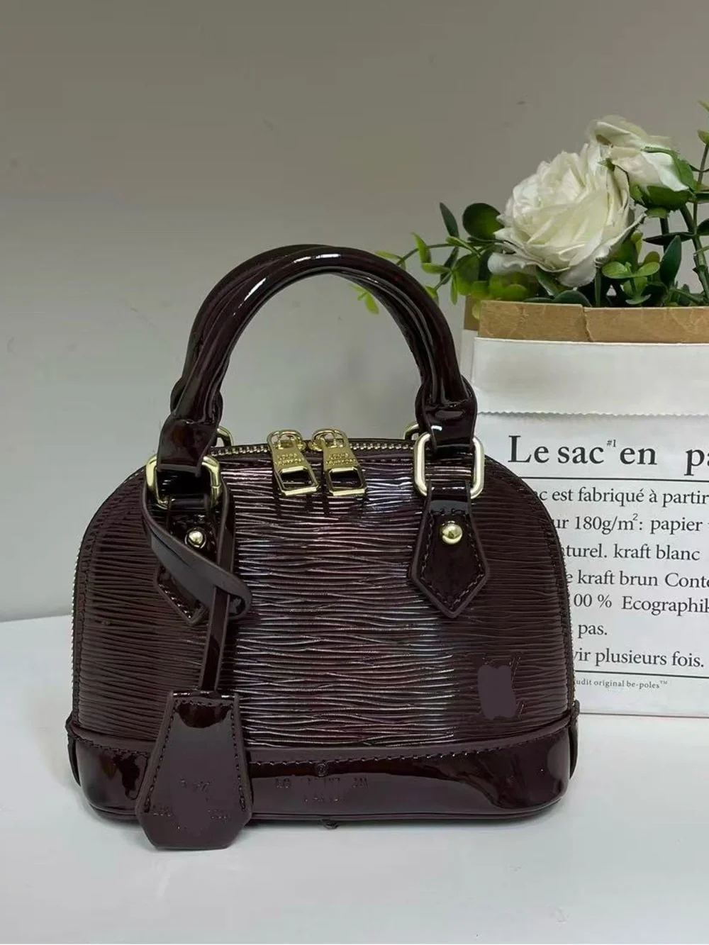 New women’s brown fashion MINI handbag